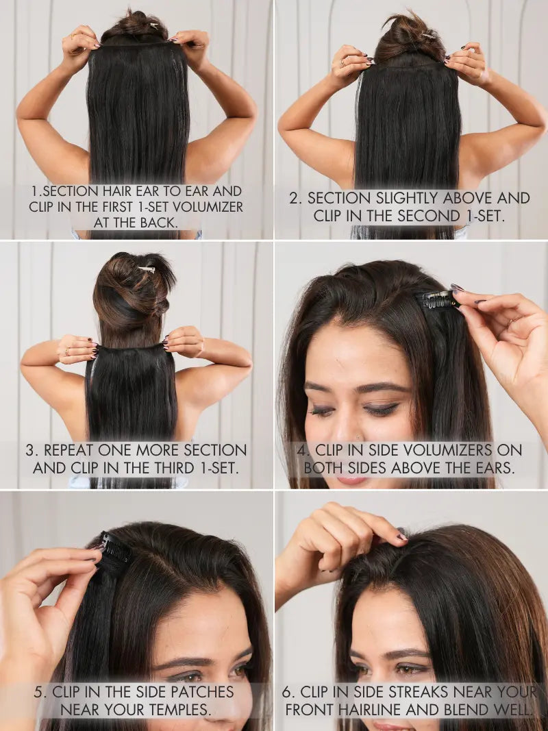 16 CLIP SET HAIR EXTENSIONS